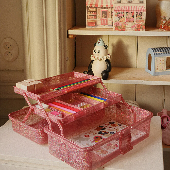 Coffret de Loisirs Créatifs - Glitter Rose Konges Sløjd