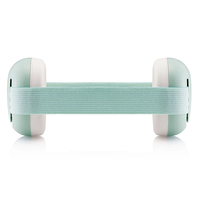 Casque Anti-bruit pour Bébés - Blanc et Vert Alecto