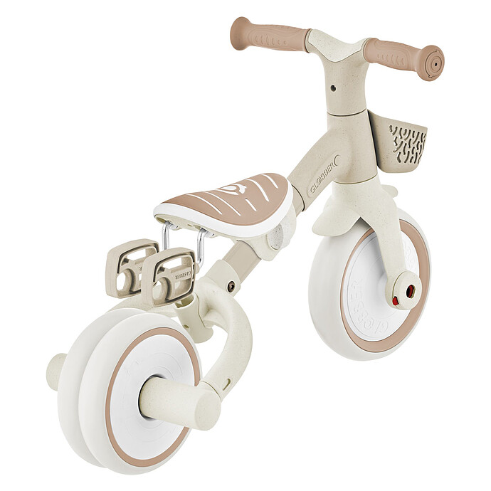 Tricycle Learning 3-en-1 Plus Eco - Taupe pas cher