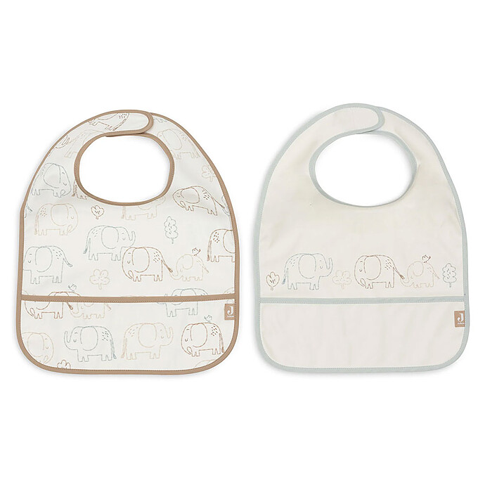Lot de 2 Bavoirs Imperméables - Elephant Tales Jollein