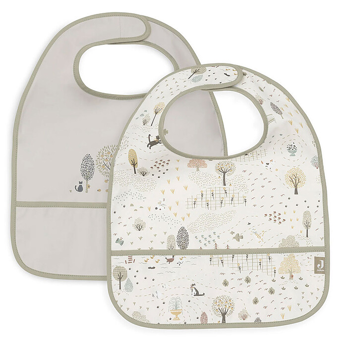 Lot de 2 Bavoirs Imperméables - Tiny Park Jollein