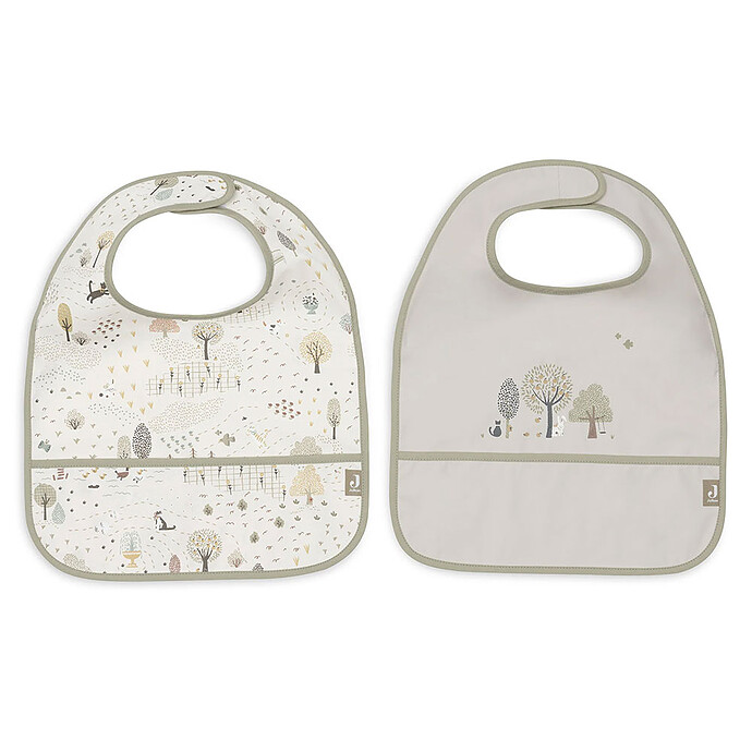 Lot de 2 Bavoirs Imperméables - Tiny Park Jollein