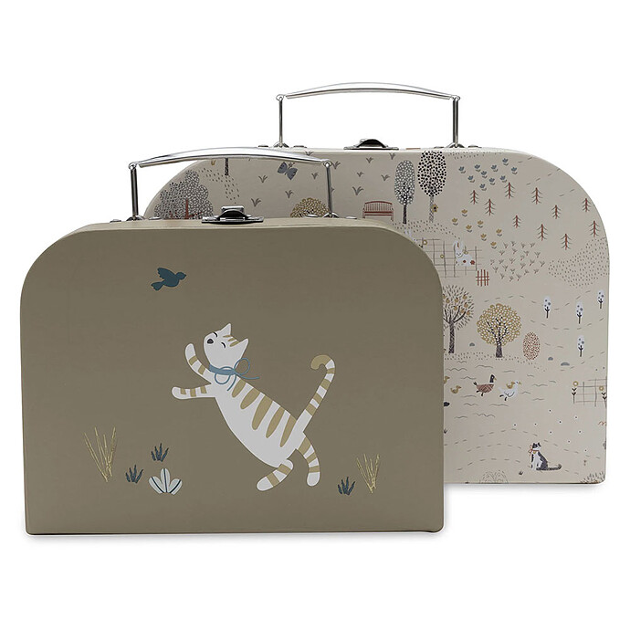 Lot de 2 Valisettes à Jouets - Tiny Park Jollein