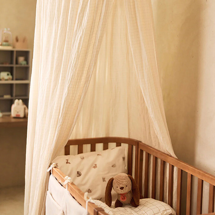 Ciel de Lit Cosy Check Sand - 245 cm Jollein