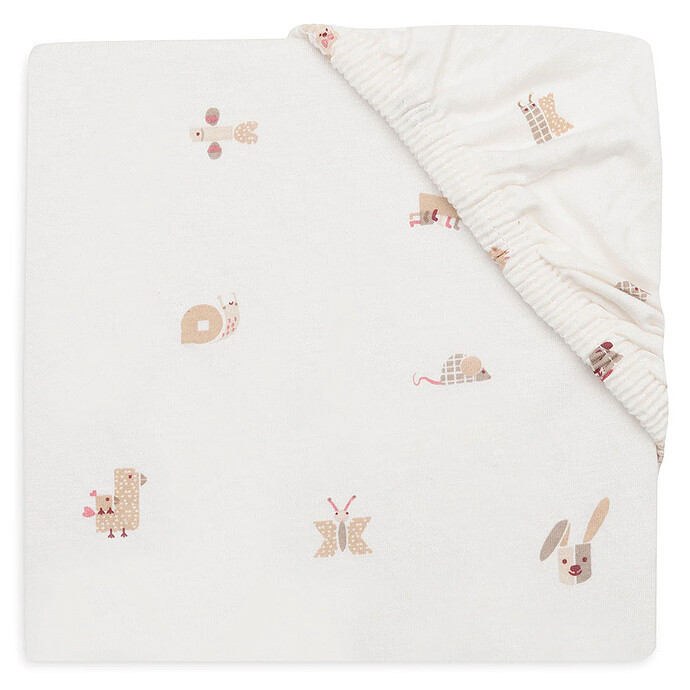 Drap Housse Jersey Animal Friends - 60 x 120 cm Jollein