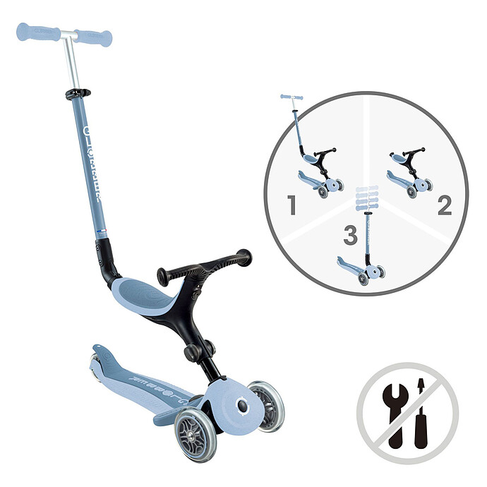 Trottinette Evolutive Go Up Active Eco - Myrtille Globber