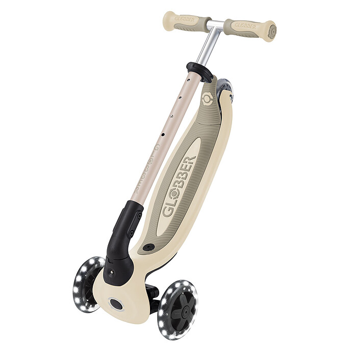 Trottinette Evolutive Go Up Baby 360 Lights - Taupe pas cher