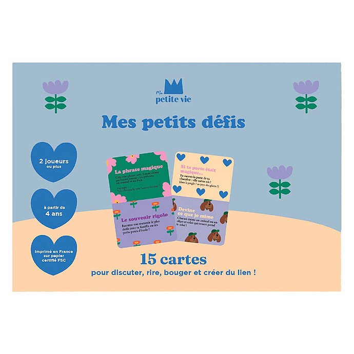 Jeu de Cartes Mes Petits Défis Ma petite vie