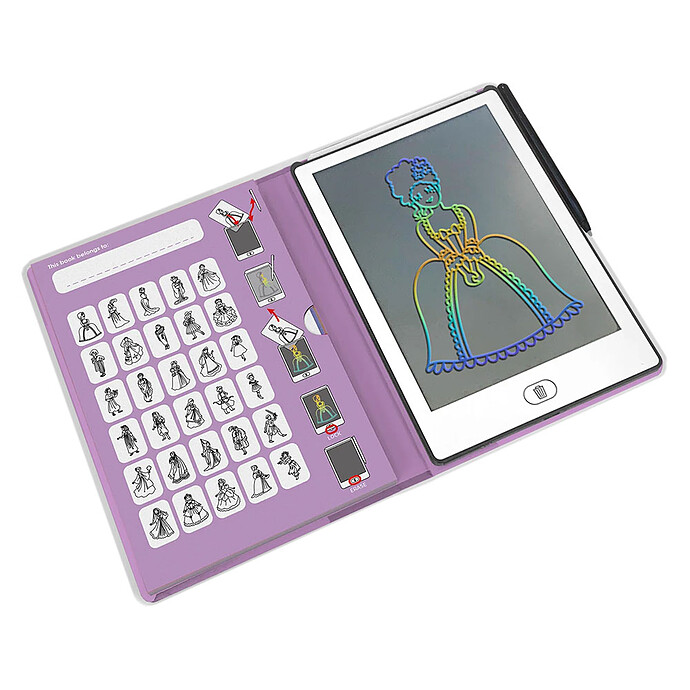 Tablette à dessin Kidydraw Mini - Princesses Kidywolf