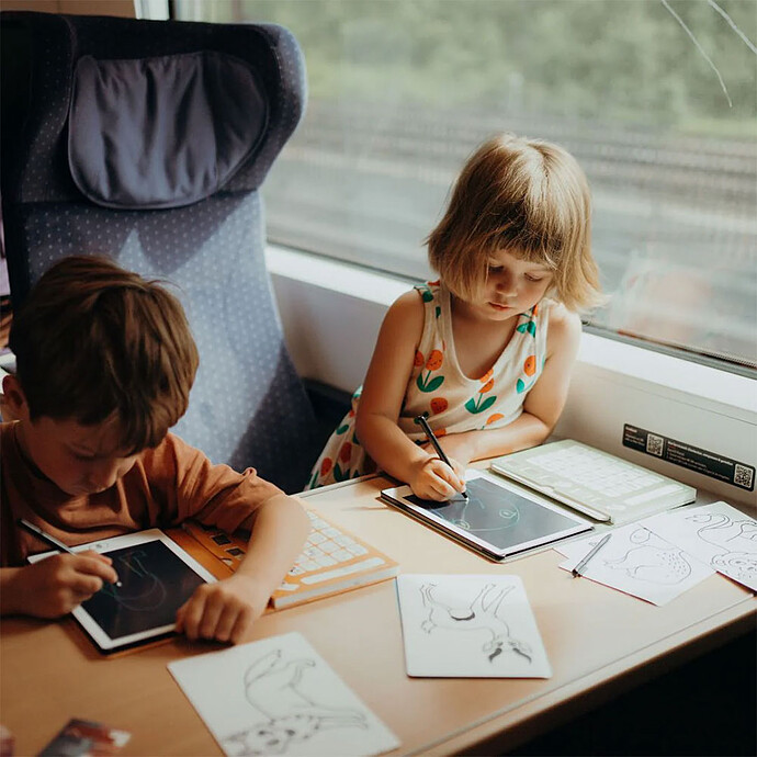Tablette à dessin Kidydraw Mini - Princesses pas cher