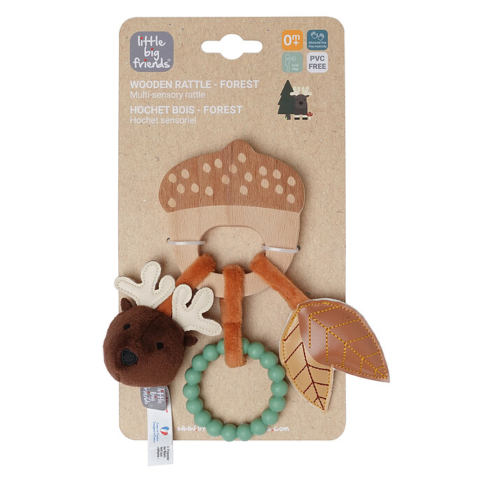 Hochet en Bois - Forêt Little Big Friends