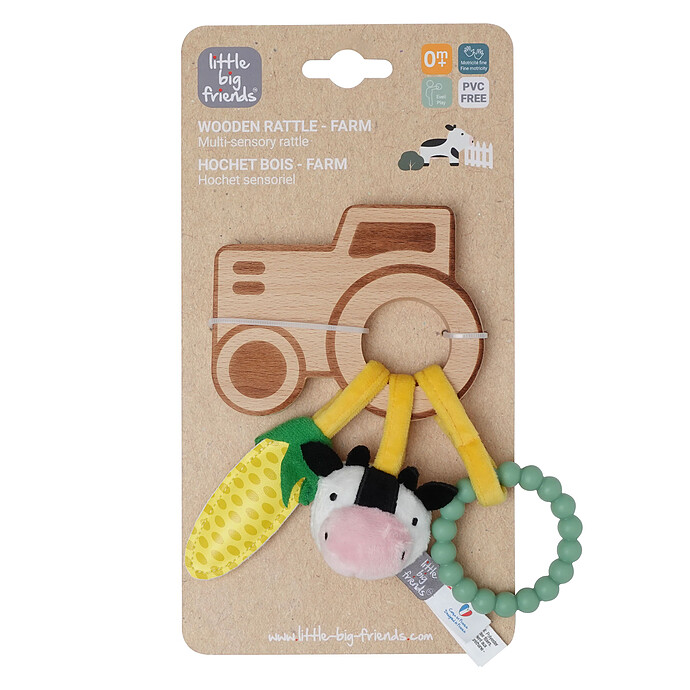 Hochet en Bois - Ferme Little Big Friends