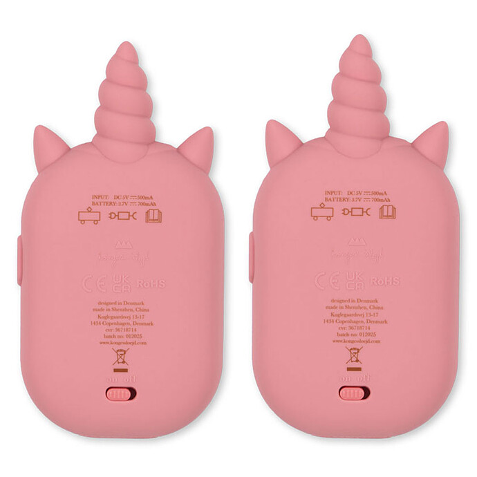 Lot de 2 Talkie-walkie Licorne - Sparkling Pink Konges Sløjd