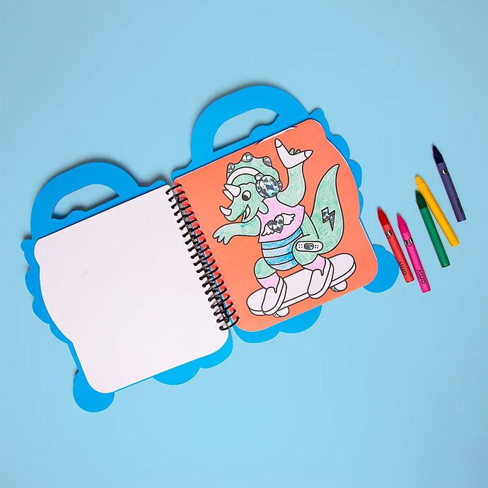 Super Coloring & Stickers Book - Dino Omy