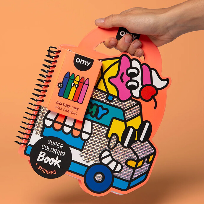 Super Coloring & Stickers Book - Yummy  Omy