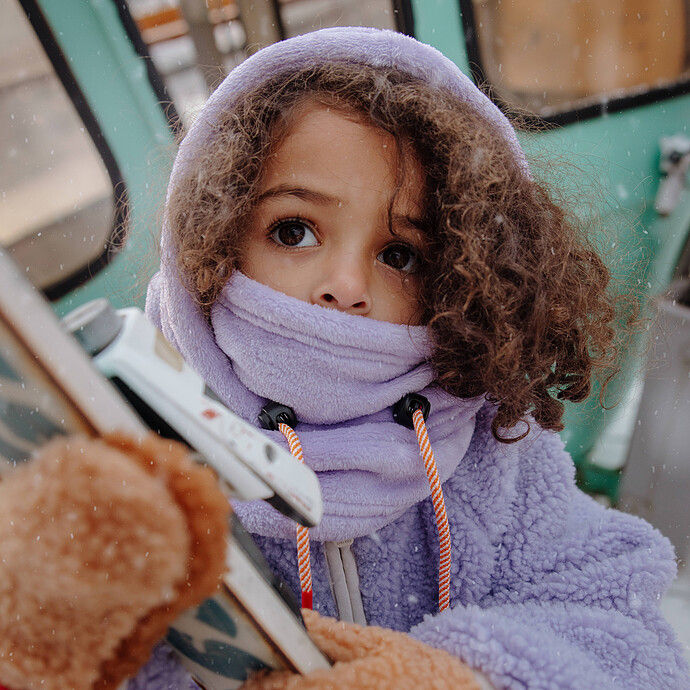 Avis Cagoule Warmy Mauve - 6 Ans +