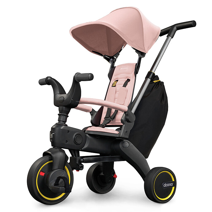 Tricycle Evolutif Compact Liki Trike S3 - Blush Pink Doona