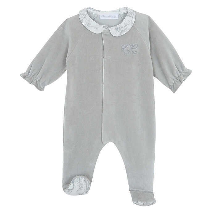 Pyjama Toile de Jouy Gris - 6 Mois Tartine et Chocolat