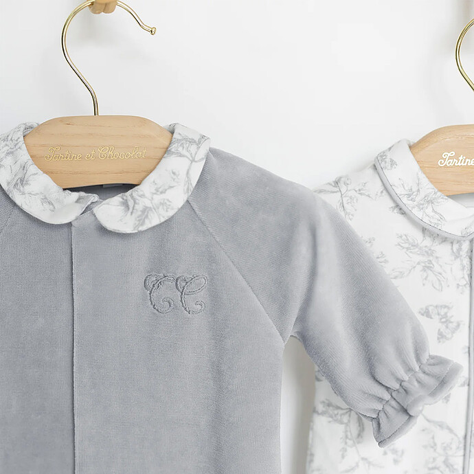 Avis Pyjama Toile de Jouy Gris - 6 Mois
