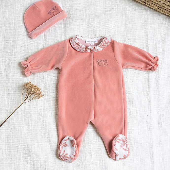 Avis Pyjama Toile de Jouy Rose - 6 Mois