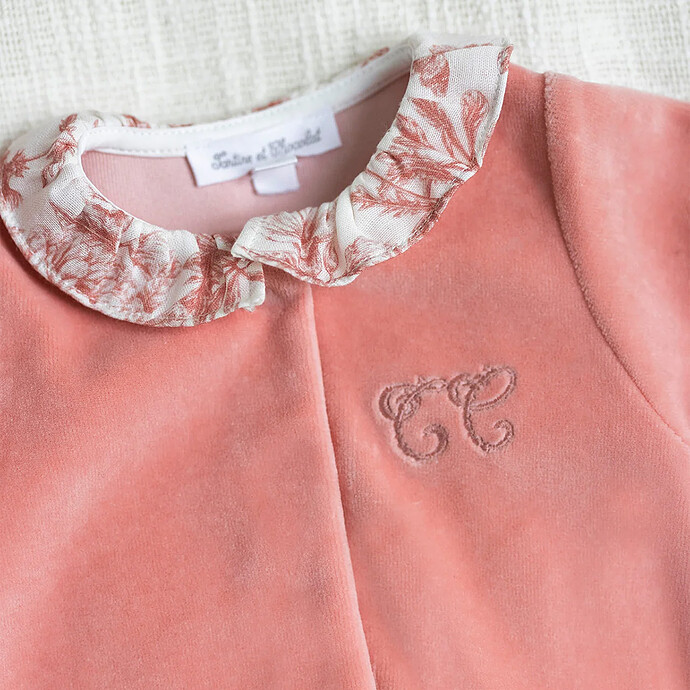 Achat Pyjama Toile de Jouy Rose - 6 Mois
