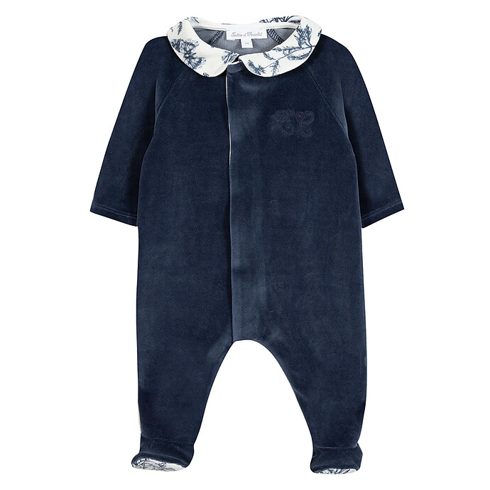 Pyjama Toile de Jouy Bleu - 6 Mois Tartine et Chocolat