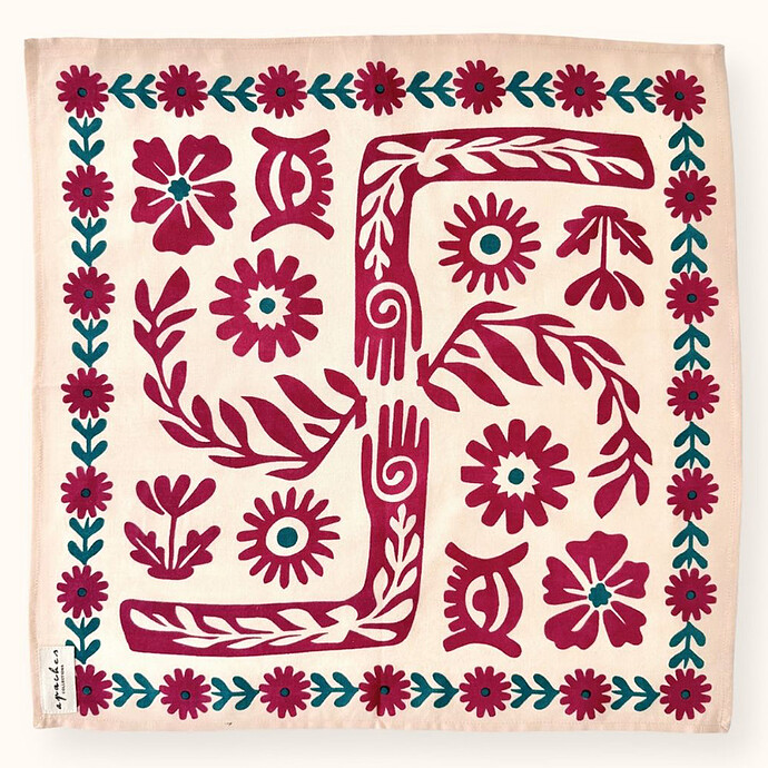 Small Foulard Manika Rita - Macadamia Apaches