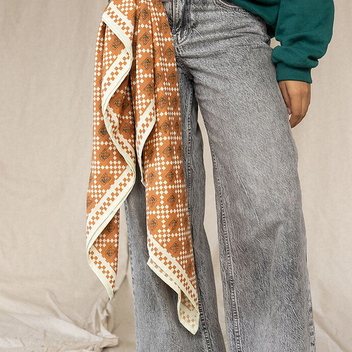 Avis Big Foulard Latika Tigro - Rust