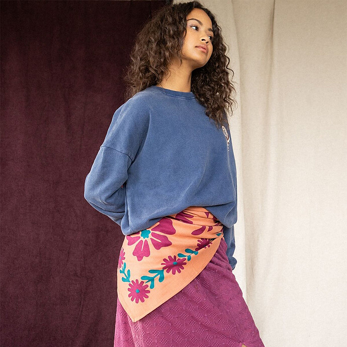 Big Foulard Latika Rita - Rust Apaches