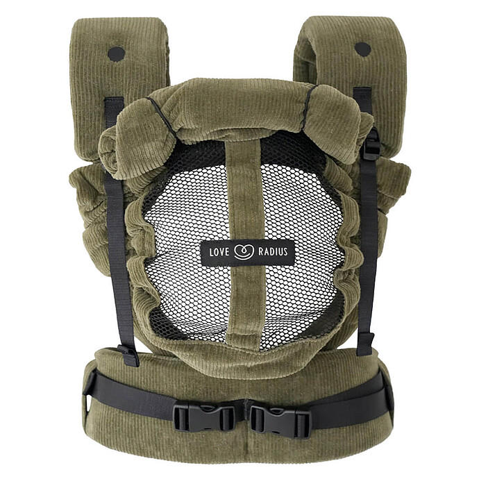 Porte-bébé PhysioCarrier 2 - Velvet Green Love Radius