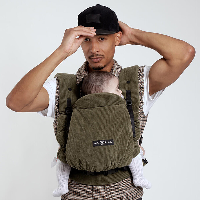 Porte-bébé PhysioCarrier 2 - Velvet Green Love Radius