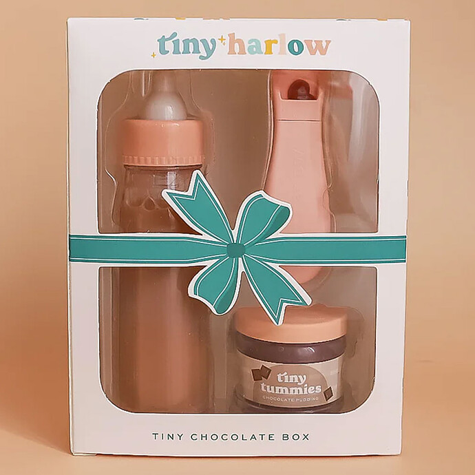 Biberon et Petit Pot Magique pour Poupée - Chocolat  Tiny Harlow