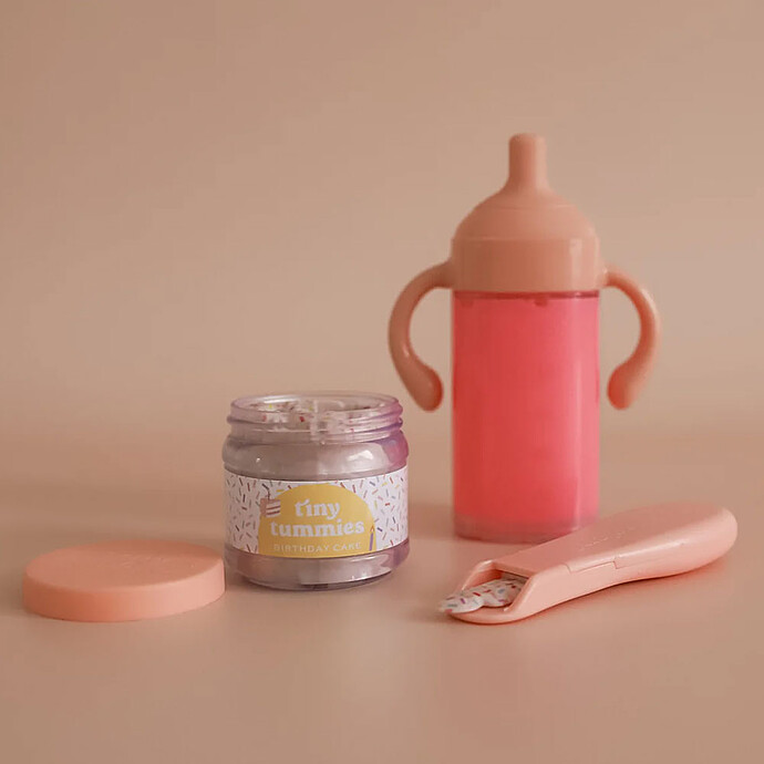 Biberon et Petit Pot Magique pour Poupée - Anniversaire Tiny Harlow