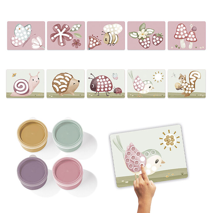Kit de Peinture au Doigt - Fairy Garden Little Dutch