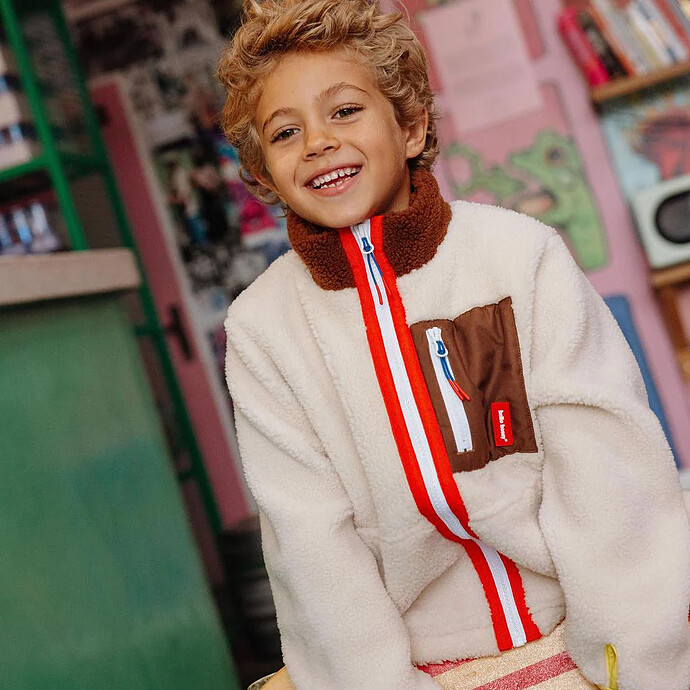 Veste Polaire Creamy Choco - 4/6 Ans pas cher