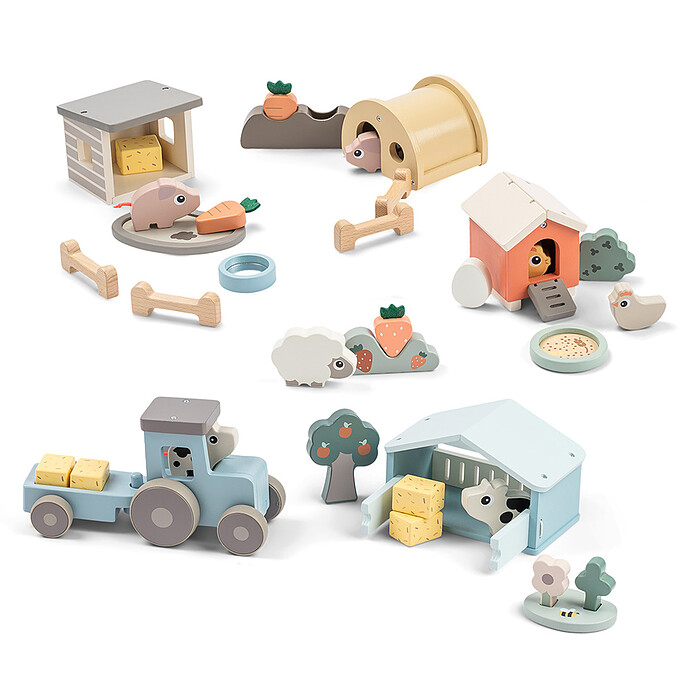 Achat Coffret de Jeux Tiny Farm - Clucky Multicolore