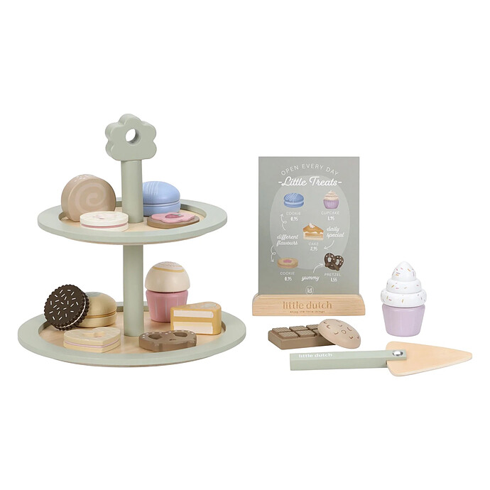 Présentoir à Pâtisseries - Vert Little Dutch