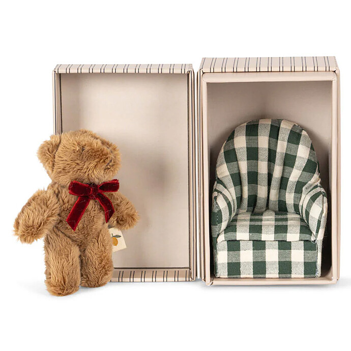 Petit Ours Kalle - Green Check Konges Sløjd