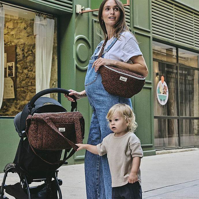 Avis Sac à Langer Middle - Léopard Noir
