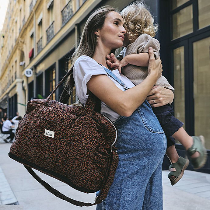 Avis Sac à Langer 24/48H - Léopard Noir