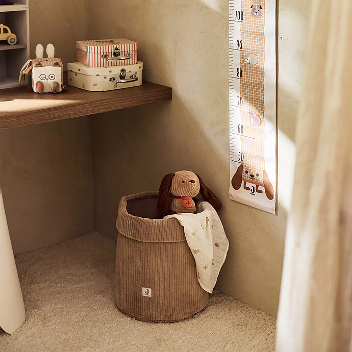 Avis Panier de Rangement Cloudy Rib - Milky Coffee