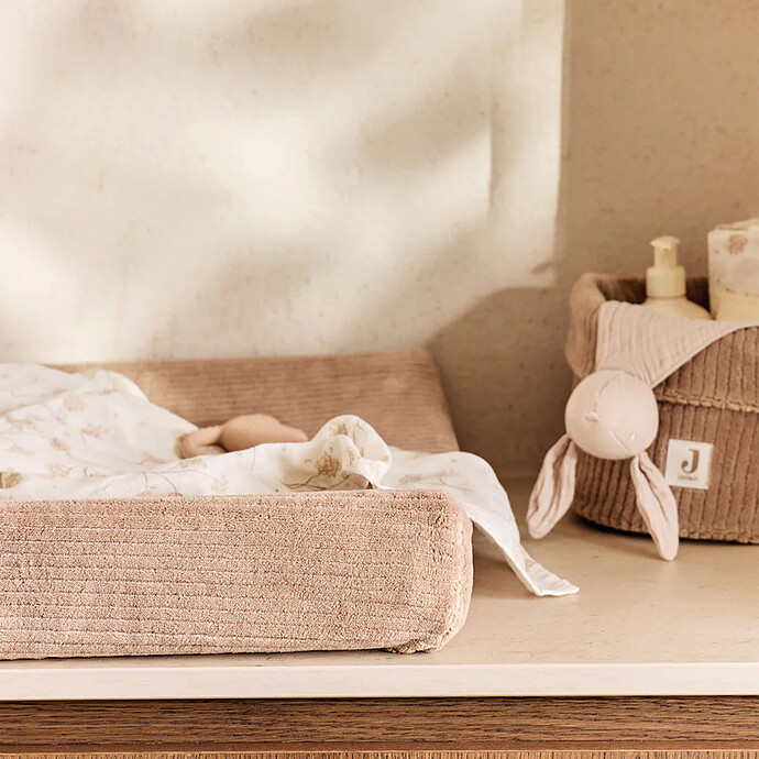 Avis Housse Matelas à Langer Cloudy Rib - Milky Coffee