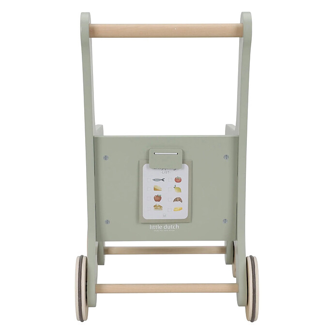Chariot de Courses en Bois - Vert Little Dutch