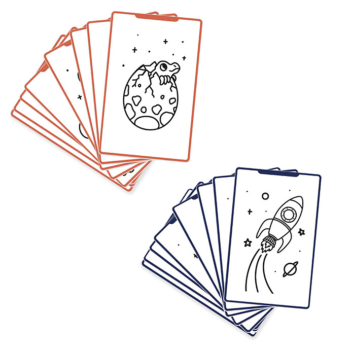 Recharges Kidydraw Mini - Galaxie et Dinosaures Kidywolf