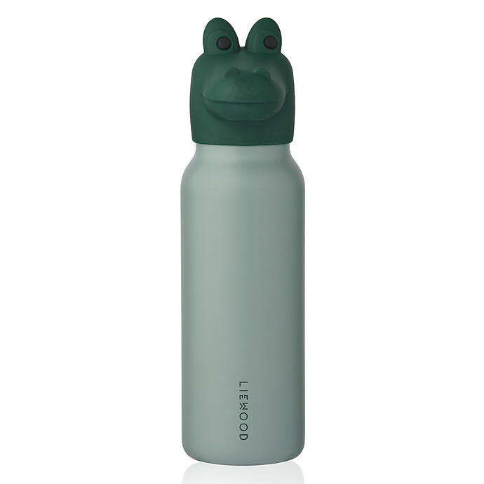 Gourde Falk avec Couvercle Crocodile Peppermint Garden Green - 350 ml Liewood