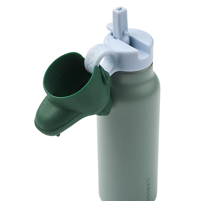 Gourde Falk avec Couvercle Crocodile Peppermint Garden Green - 350 ml Liewood