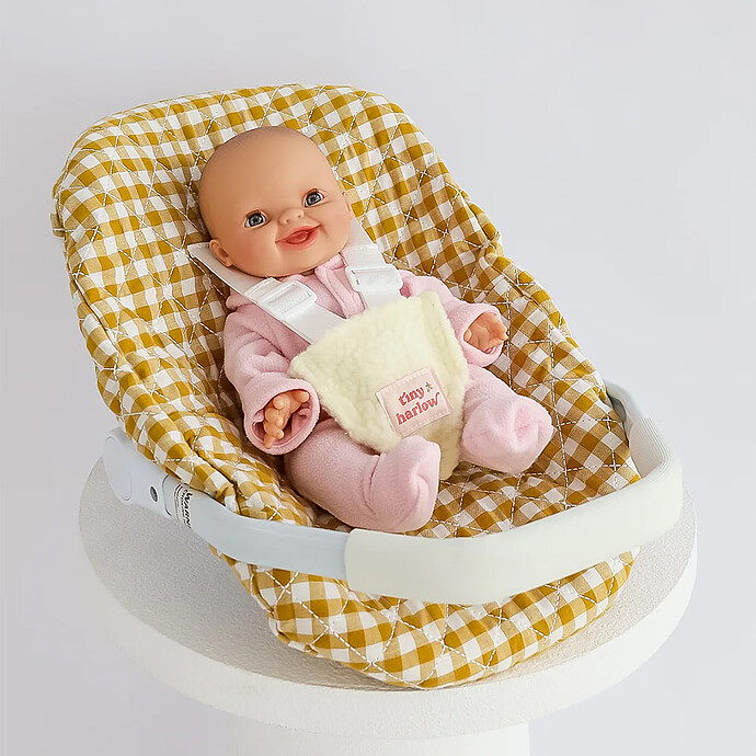 Siège Auto pour Poupée - Vichy Camel Tiny Harlow