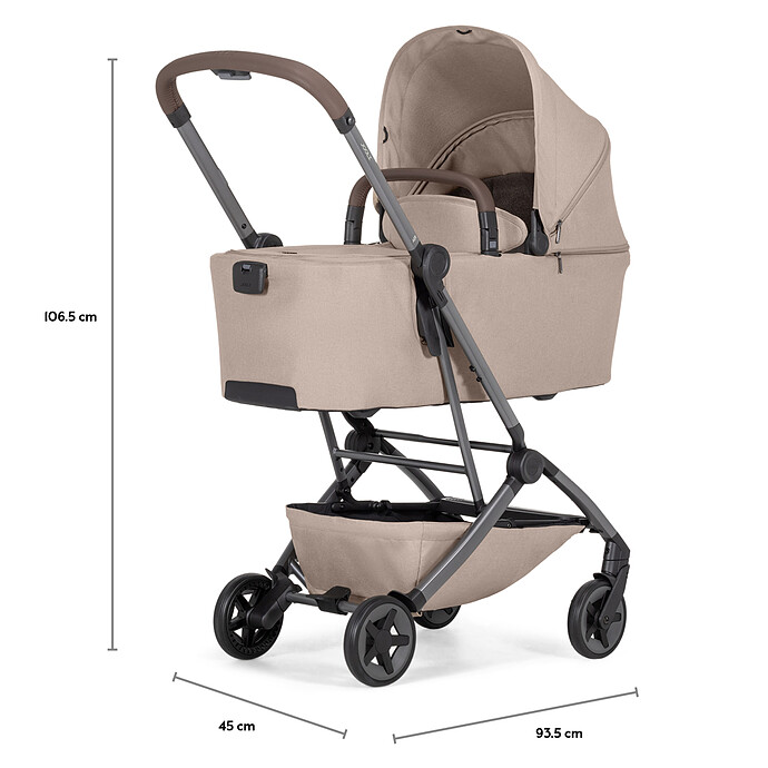 Achat Pack Naissance Poussette Aer² + Nacelle Aer² - Stone Grey