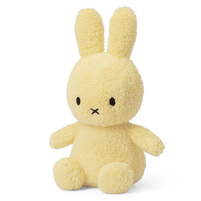 Lapin Miffy Terry Jaune Pastel - Petit Bon Ton Toys