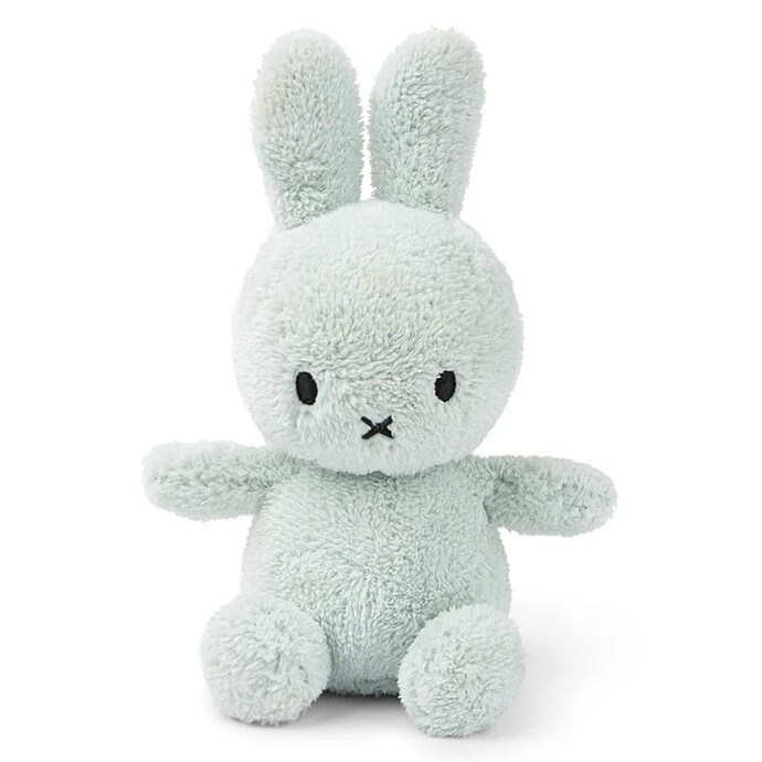 Lapin Miffy Terry Vert Pastel - Petit Bon Ton Toys